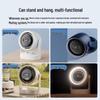 USB Desktop Mini Fan with Night Light & Long Battery Life - Ideal for Students & Outdoor Use