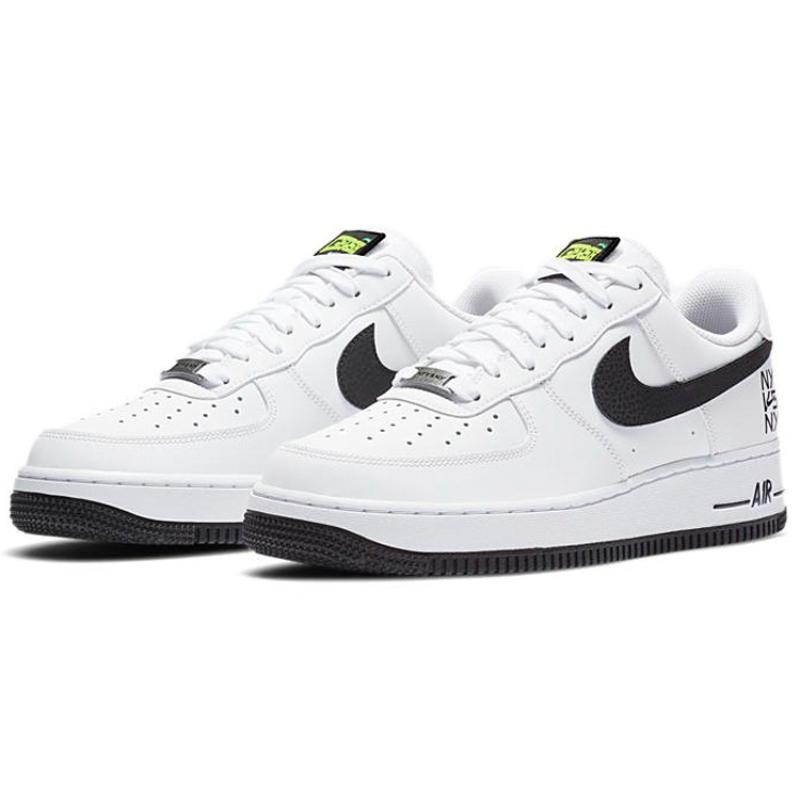 Nike Air Force 1 Low Ny Vs. Ny White Black 2020 Sneakers CW7297-100