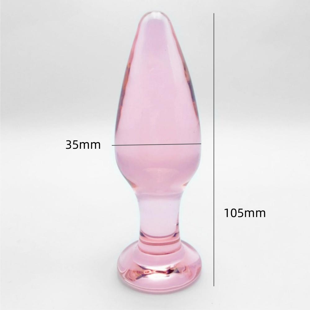 Glass Pink Clear Color Crystal Quantity Wand Plug