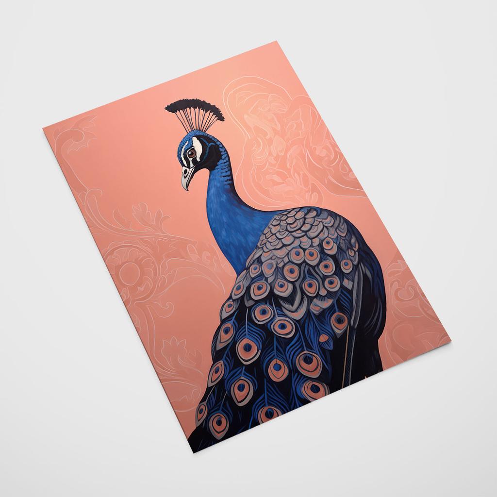 Plakat paw różowe kolory