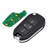 3 Button Flip Remote Key Fob 433MHz 4A Chip For Peugeot Partner 508 308 Expert For Citroen Dispatch C3 C4 Cactus Berlingo HU83