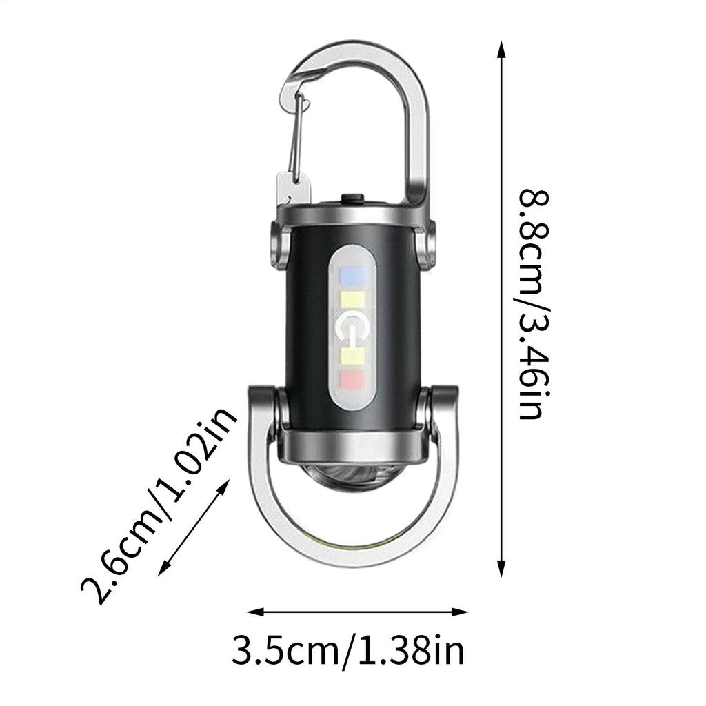 Portable Keychain Multi-Function Emergency Flashlight Outdoor Mini Flashlight Mobile Power for Outdoor Camping And Hiking Light