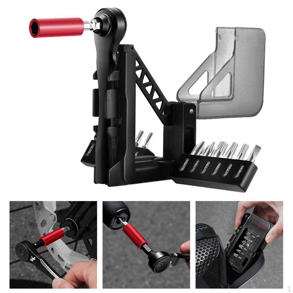 Набор шестигранных ключей с головками Компактный набор инструментов для ремонта Ключ-трещотка Велосипедный шестигранник