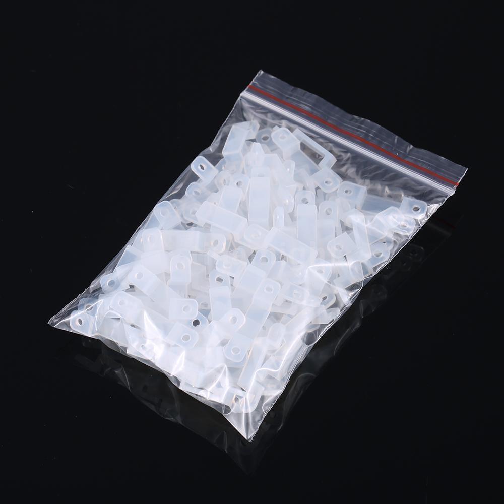 Полупрозрачные крепежные зажимы Гибкий монтажный фиксатор для крепления светодиодных лент 5050 5730 3528 2835