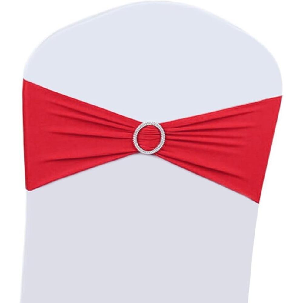 20PCS Wedding Chair Decorations Stretch Chair Bows and Sashes for Birthday Party Ceremony Bridal Baby Shower Chair Decorations