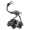 Crane Ornament Decorative Creative Zinc Alloy Delicate Bird Sculpture for Home Office Decoration