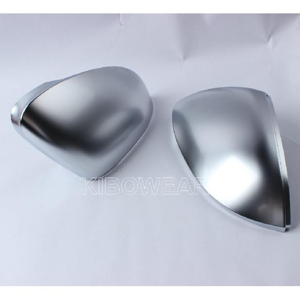 Матовые хромированные накладки на боковые зеркала для VW Golf 8 VIII MK8 GTI GTD GTE R, чехлы на боковые зеркала, серебристые  