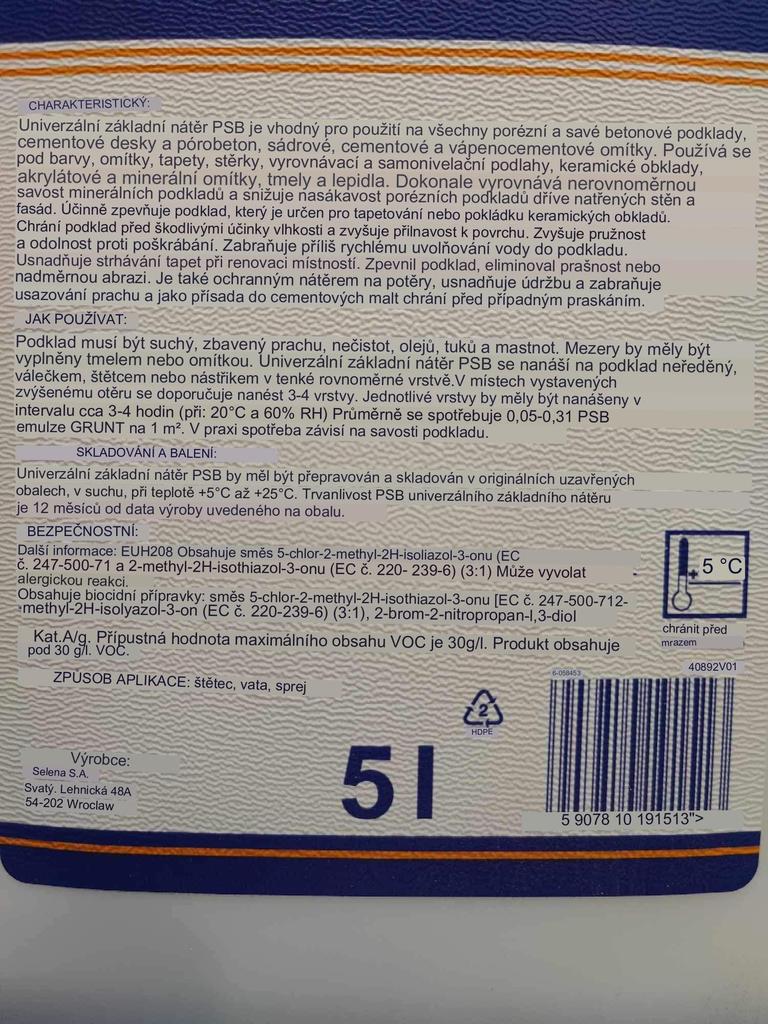 Deep penetrating primer PSB 5l