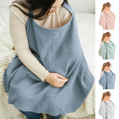 Женский чехол для кормления грудью с 2 карманами, регулируемыми ремешками, дышащая накидка для кормления, шаль для кормления грудью