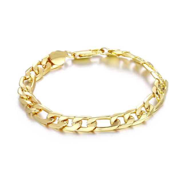 New 925 Sterling Silver Bracelet 18K Gold 8MM Ferrero Bracelet Men&Women Charm Jewelry Wedding Gift