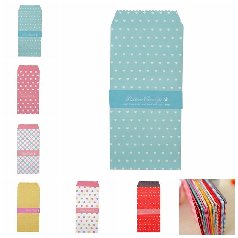 5Pcs/1Pack Colorful Envelope Small Gift Craft Envelopes For Letter Invitations