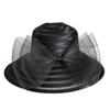 Ruffles Design Tea Party Cap Wide Brim Sun Hat Elegant Sunscreen Cap  Dance Dinner