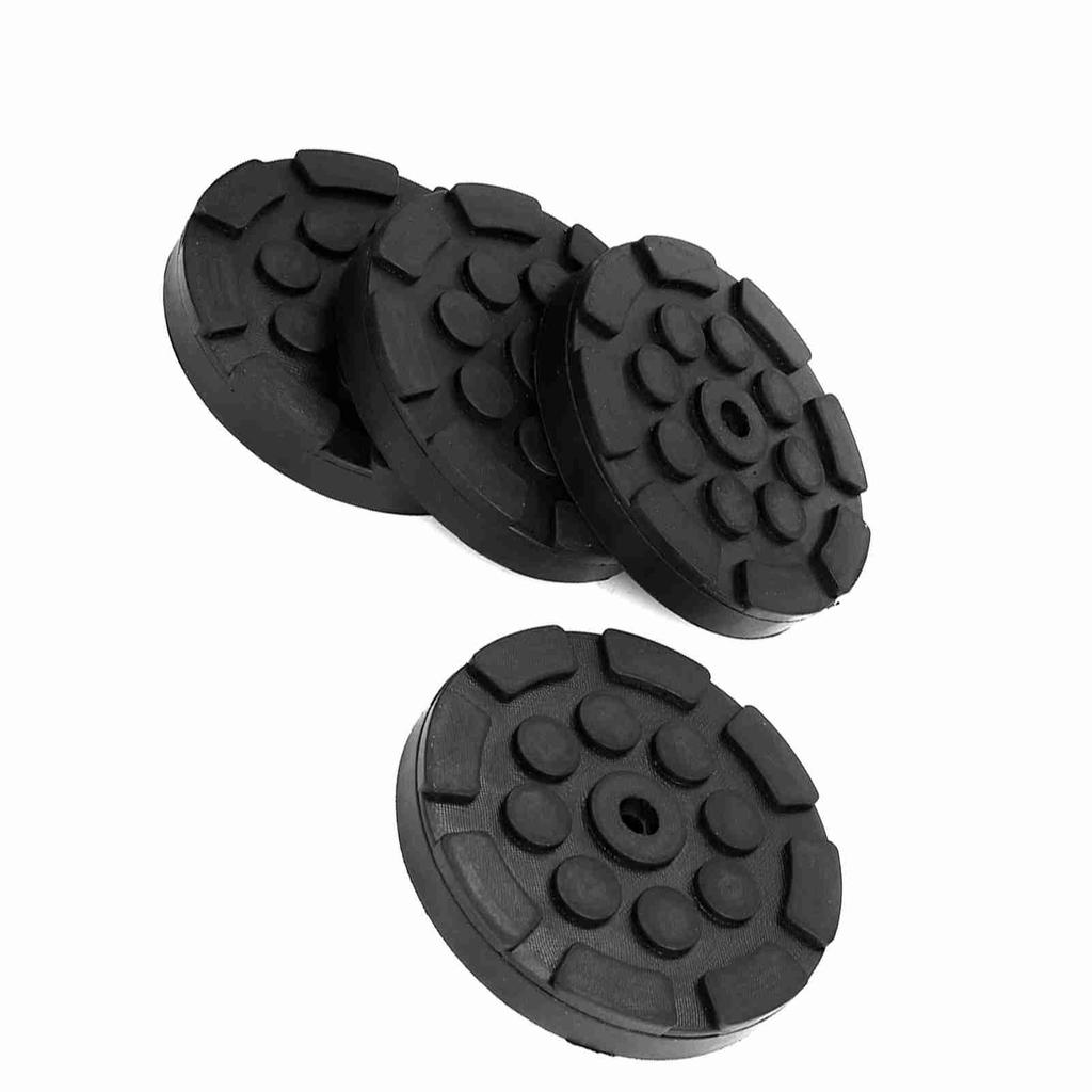4 Pcs Car Round Rubber Arm Pads Auto Jacking Lift Pads Weightlifter Accessories