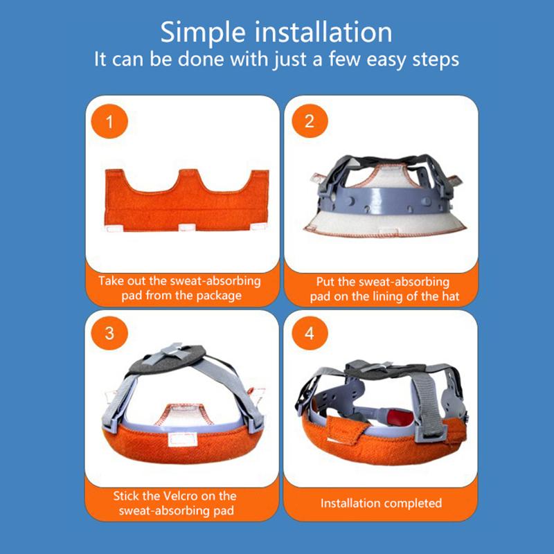 1 шт. Потовпитывающая лента для шлема Потовпитывающие ленты Каска Сварочная потовпитывающая лента Подушка Потовпитывающая лента Шлем Летняя повязка на голову