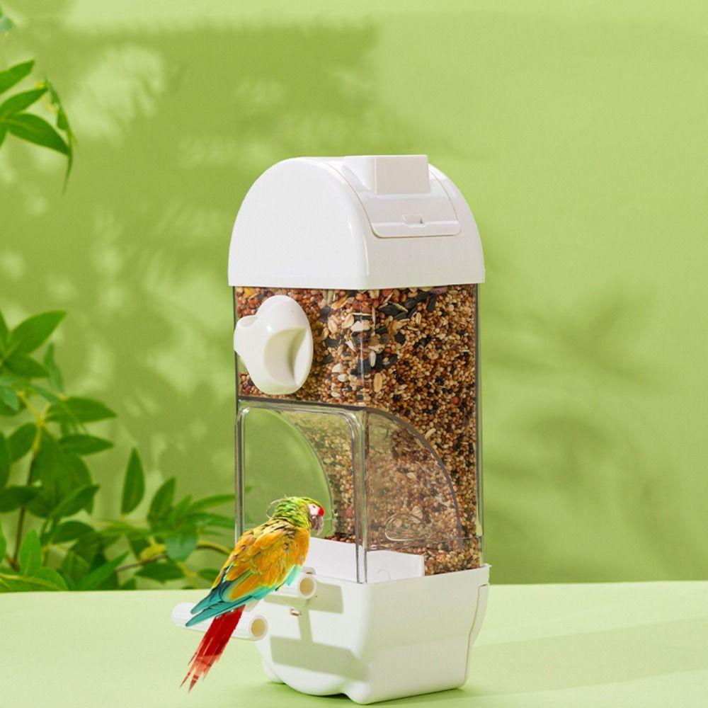 Convenient Bird Feeder Transparent Bird Food Box Bird Hanging Food Dispenser Outdoor