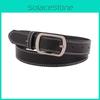 Minimalist Pu Leather Belt For Women And Men With Classic Pin Buckle For Office And Casual