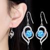 Zircon Silver-plated Ear Hook, Small Fashion Medium and Long Temperament Earrings, Love Soft Water Earrings for Women