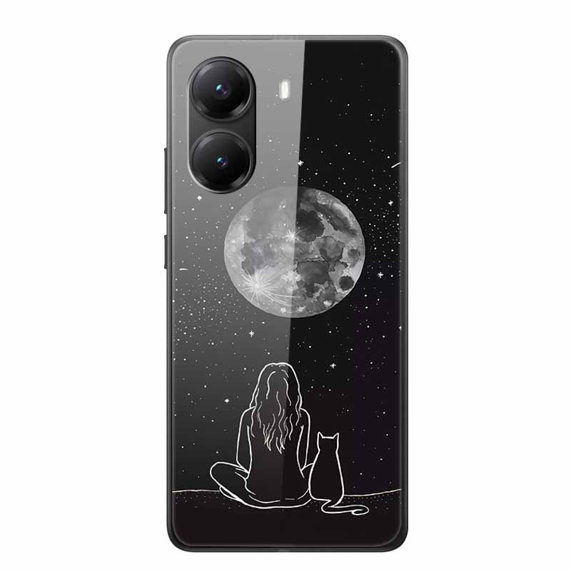 Glass Case For Poco X7 Pro Case X7Pro Hard Tempered Glass Back Cover Soft Bumper For Xiaomi Poco X7 Pro Case PocoX7 Pro Fundas