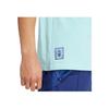 Adidas Футболка Arsenal Comfortable Versatile с коротким рукавом для мужчин, прозрачная, аквамариновая, цвет IT4100