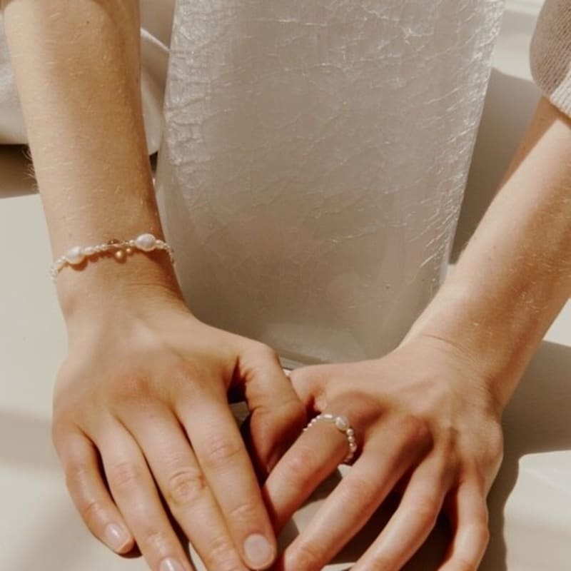 LOVE ME MONSTER Pearl & Crystal Blend Bracelet