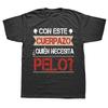 Unisex Funny Spanish Text Humor Novelty Print Tshirt Short Sleeve Crew Neck Tops For Daily Party Holiday Casual Street Wear