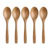 Wooden Chestnut Set of Current Model J-kitchens Spoons, 5, 11.8x2.5cm,