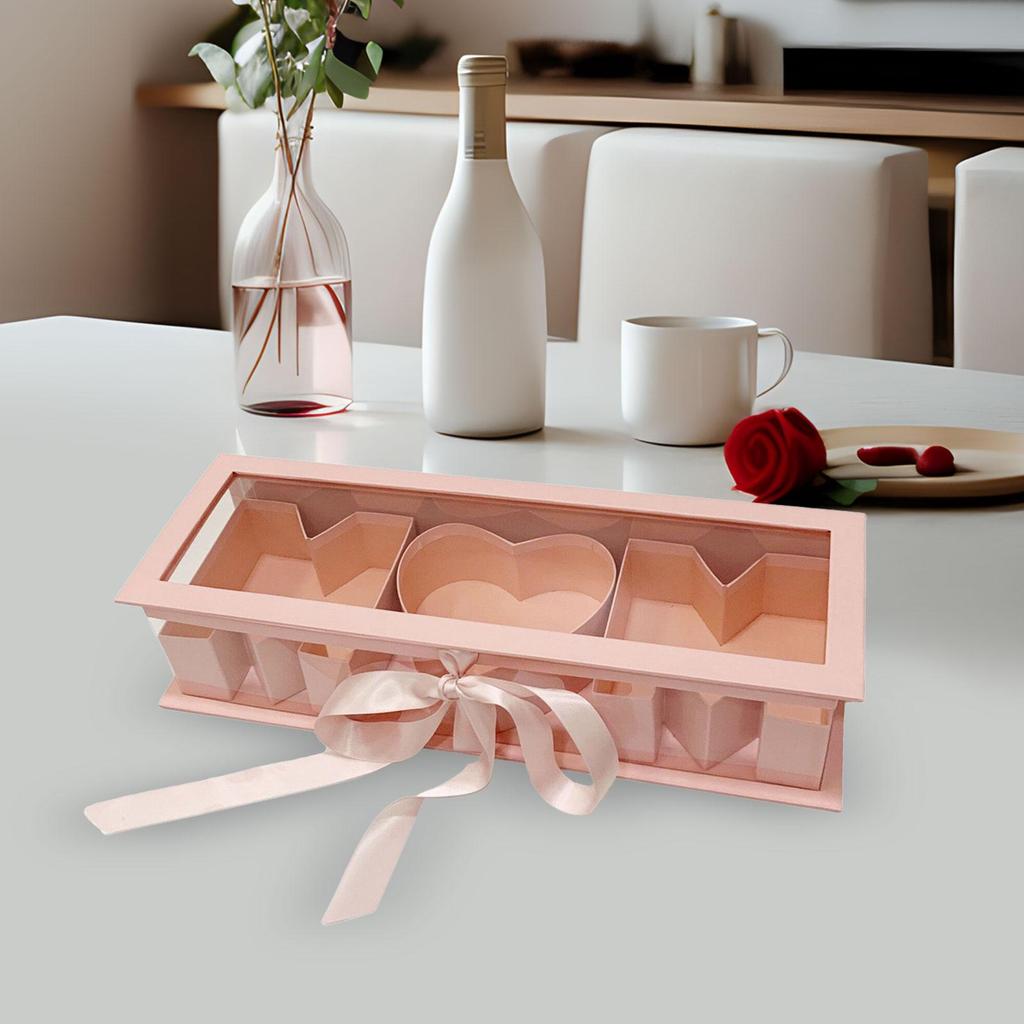 Mom Empty Flower Box Mother's Day Premium Elegant Eternal Soap Packaging Box for Parties Celebrations Valentines DIY Decorations
