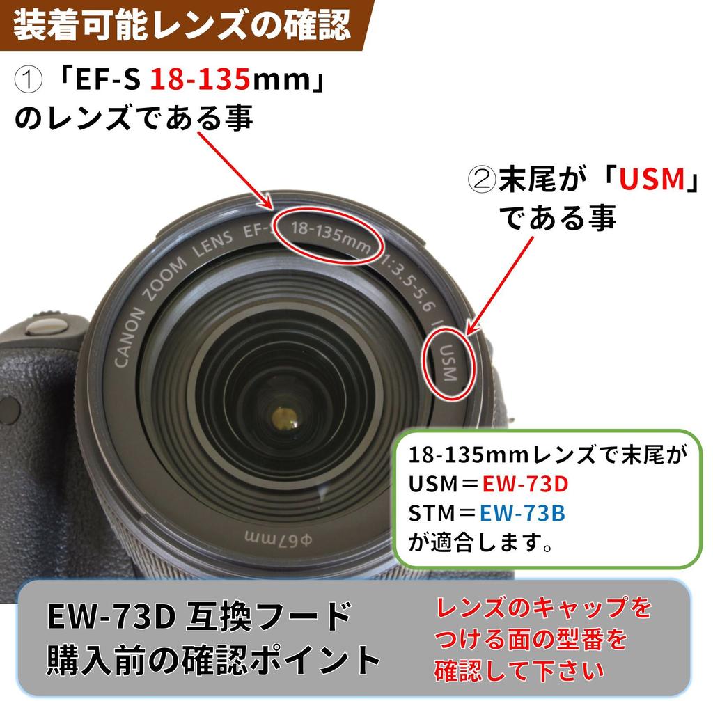 Lens Hood with Canon RF IS STM Lens and Other Japanese F-Foto EW-73D (Compatible 24-105mm F4-7.1 Lenses, Manufacturer) C-EW73D
