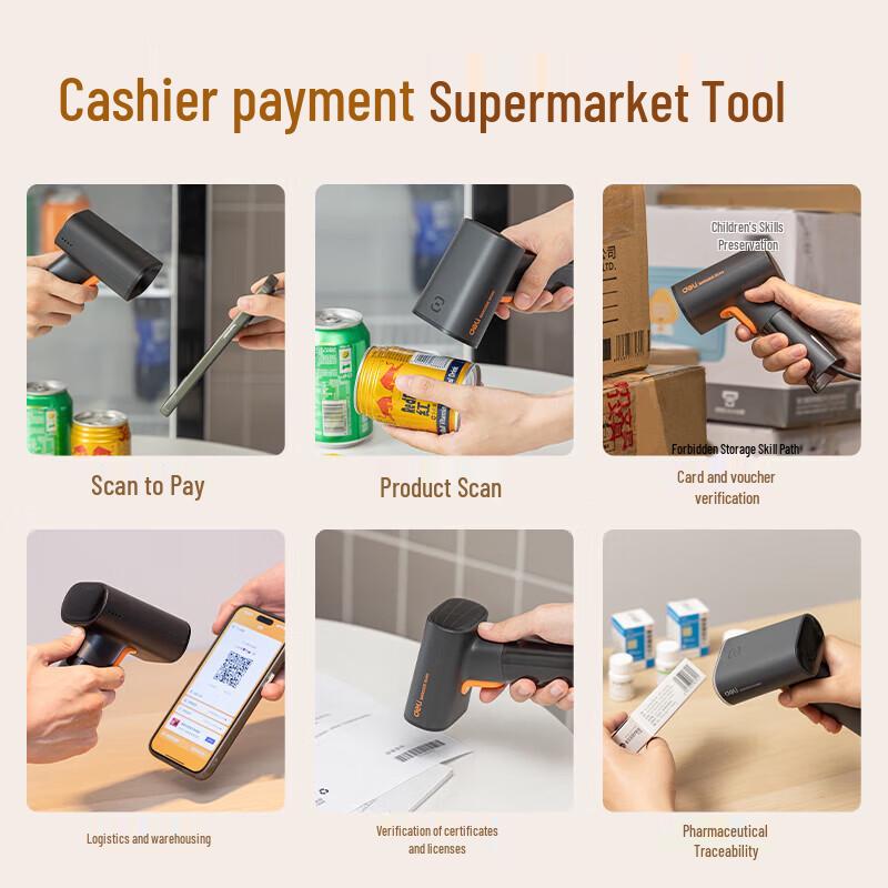 Deli AA006 1D/2D Barcode Scanner