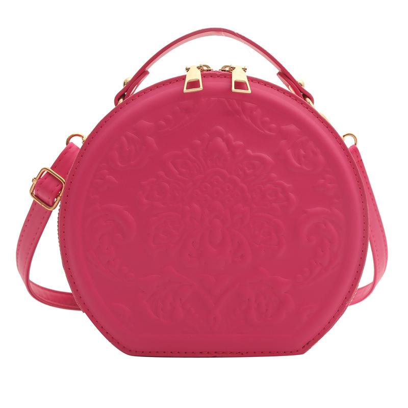 Fashion Women'S Bag Pressure Shell Portable Small Round Bag Niche Versatile Shoulder Bag Foreign Style Messenger Bag