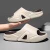 Дизайнерские новые мужские пляжные сандалии на платформе для отдыха на открытом воздухе, модные повседневные спортивные сандалии для дома и ванной, мужская обувь с противоскользящей подошвой