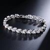 RAKOL Korean Willow Leaf Zircon Bracelet - Elegant Fashion Jewelry for Women