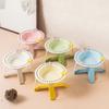 Anti Slip Cat Food Water Bowl Anti Vomiting Elevated Pet Feeder Bowl Ceramic Cat Bowl  Pet Supplies