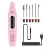 Pedicure Manicure Polishing Remove Gel With 6 Nail Drill Bits USB Charging Nail File Kit