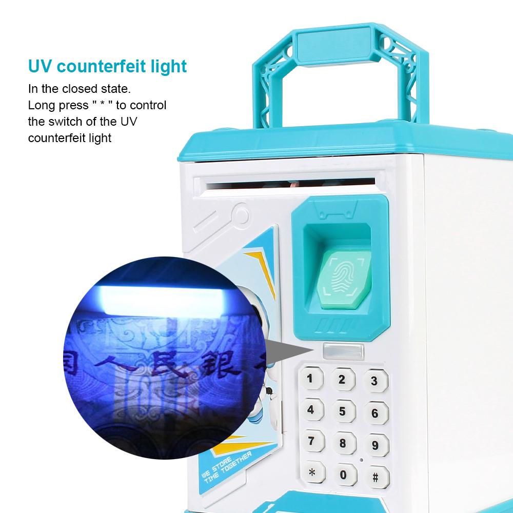 Пароль для банкомата, копилка с отпечатками пальцев, Рождественский подарок для детей, электронные наличные монеты, сберегательный банк