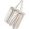 [AppelToi] Ivory Tote Bag Ladies Tote Larger Large Capacity A4 Canvas With Gusset Large Tote Bag Large Tote Bag Large Tote Bag Large Big Fashionable