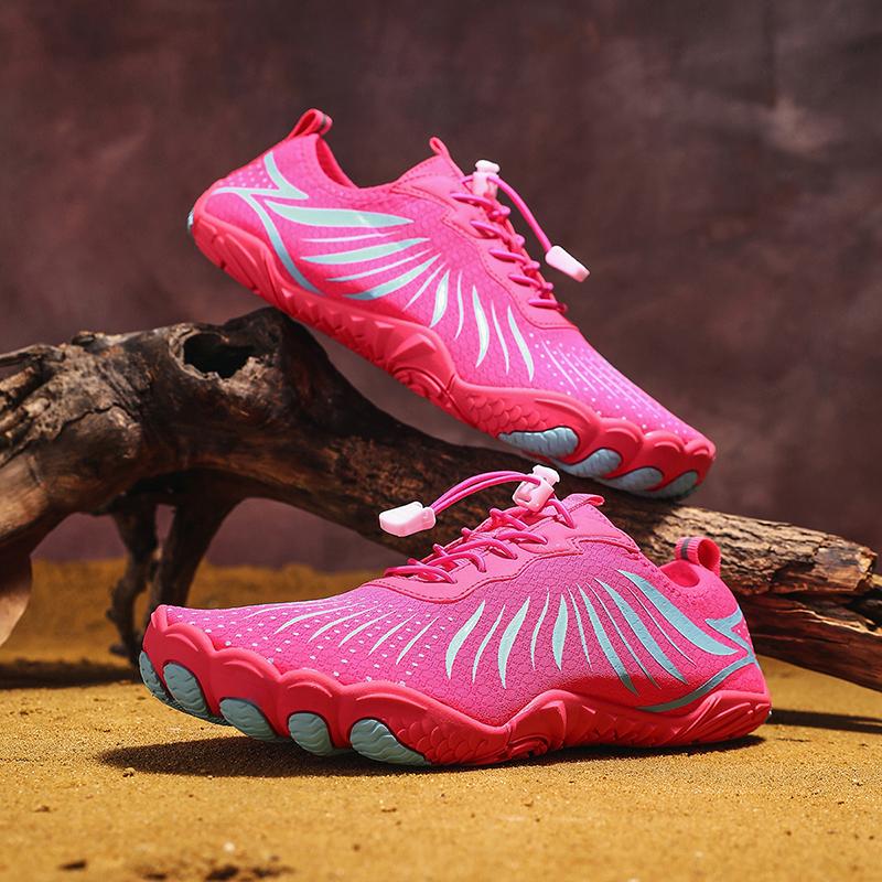 Модная водная обувь женская мужская быстросохнущая пятипалая босиком новая уличная для ходьбы вверх по течению плавания акваобувь летние пляжные кроссовки 2025