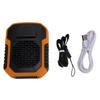 Waist Fan USB Rechargeable Portable Mobile Power Bladeless Hanging Neck Fan for Outdoor Orange