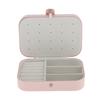 Travel Portable Jewelry Box Organizer PU Leather Ornament Case Storage Pink
