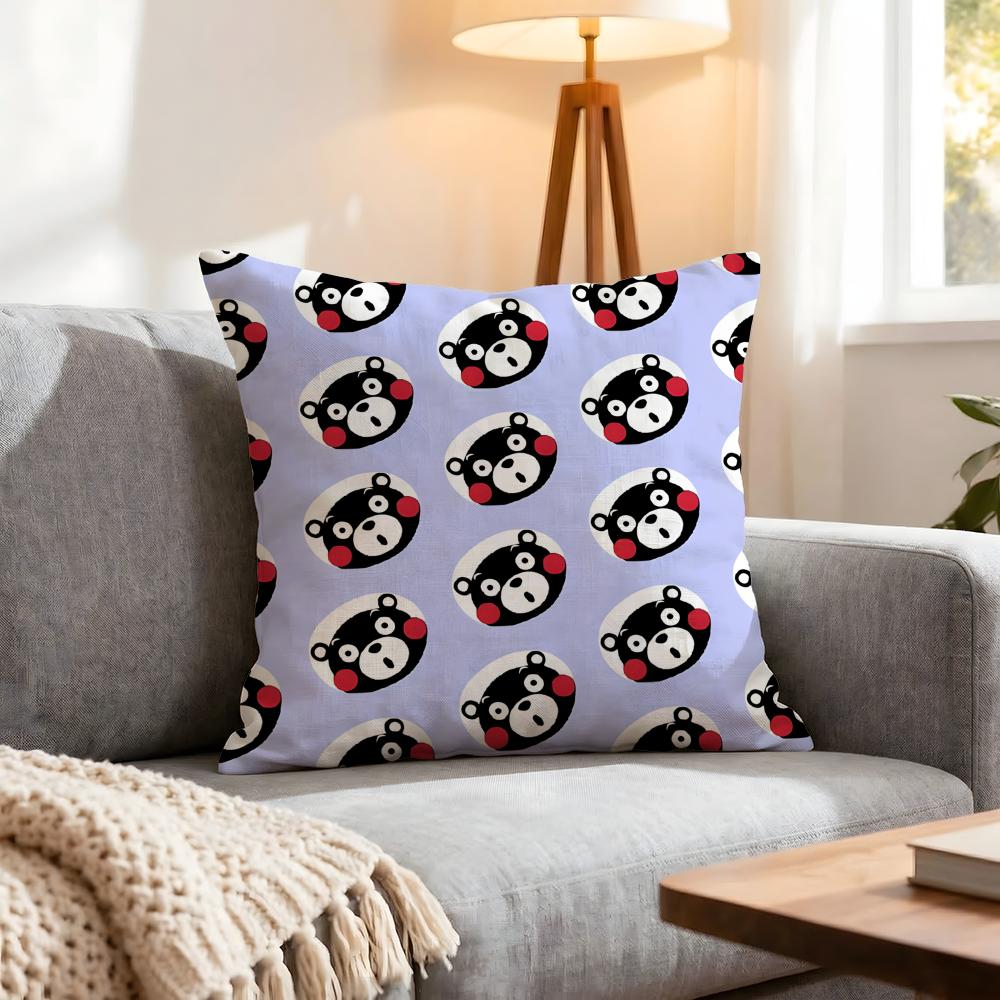 Mascot Kumamon Cushion Cover Pcs Decorative Covers Soft Cushion Case for Sofa Couch Decor x x Pillowcases