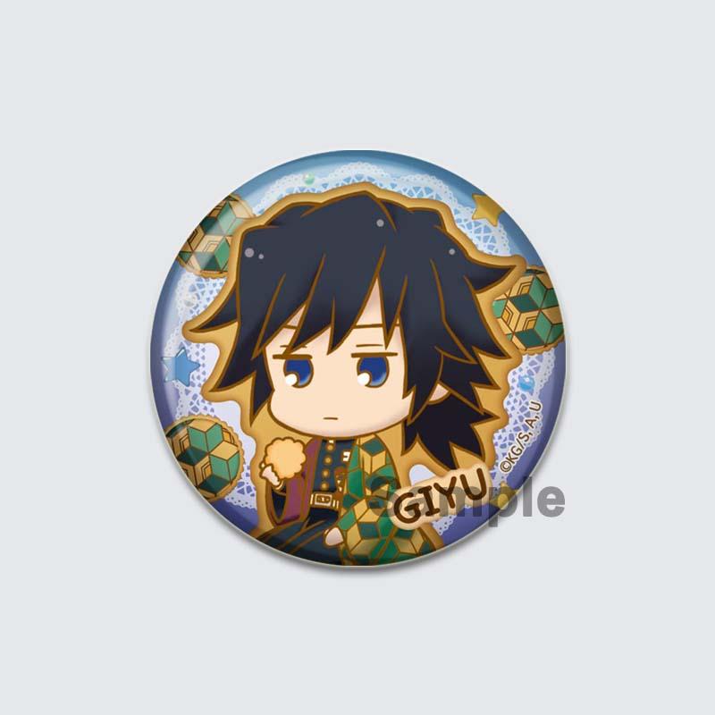 32/44/58mm Kamado Tanjirou Hashibira Inosuke Pin Kochou Shinobu Kamado Nezuko Tsuyuri Kanao Agatsuma Zenitsu Anime Brooche Handmade Demon Slayer Badge