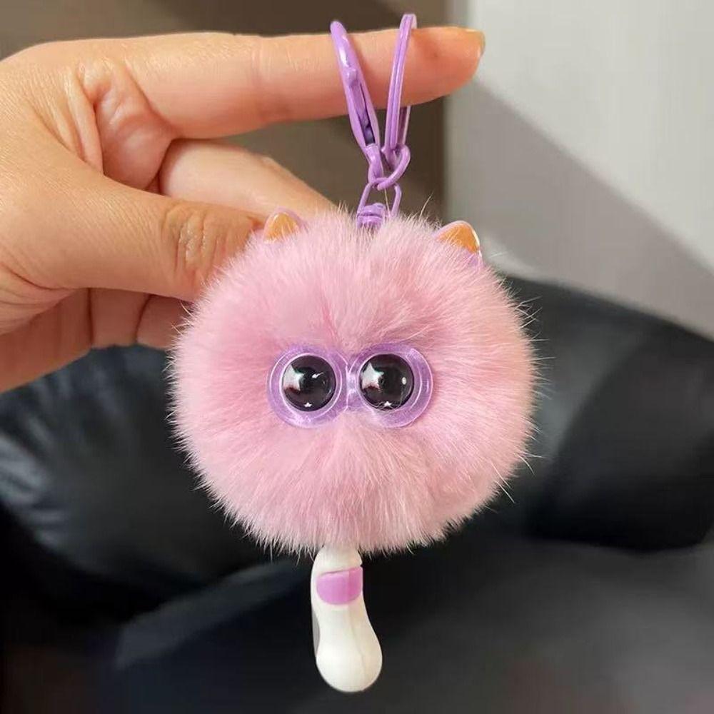 Cute Cartoon Plush Pendant Imitation Rex Rabbit Fur Plush Doll Pendant Backpack Decoration