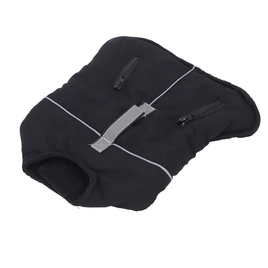 Собачья куртка Водостойкая собачья флисовая куртка Теплый собачий жилет для холодной погоды со светоотражающими полосами для