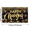 150x100CM 2026 Background Cloth Banner New Year Wall Decor Cloth New Year Backdrop  Shopping Mall