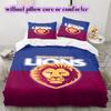 football Logo Pattern Bedding Quilt Set Quilt Cover Pillowcase Home Decoration Birthday Gift (1*duvet cover+ 2*pillowcase, without core)