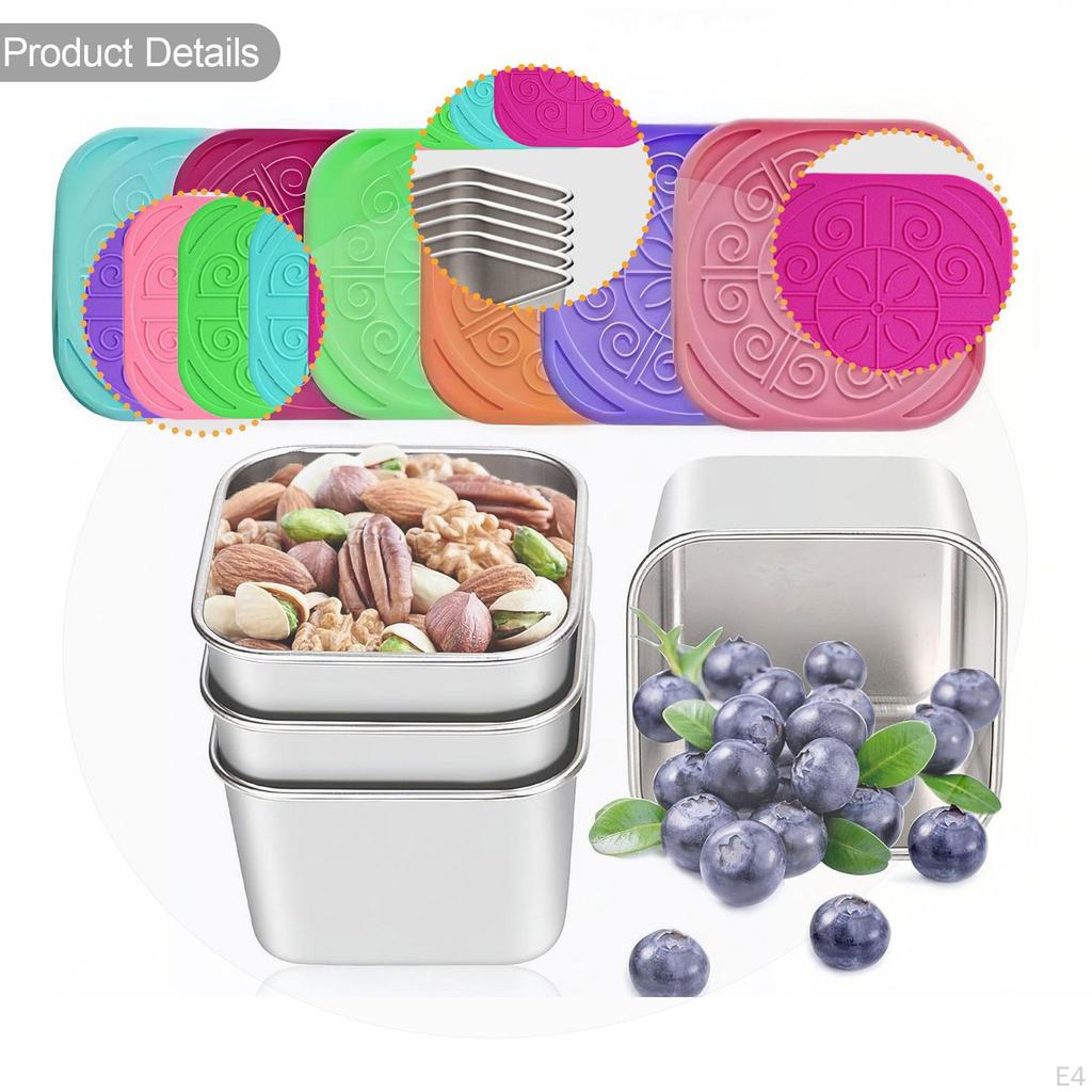 6 Pieces Dressing Container Condiment Dipping Dish Sauce Pan for Restaurant Cafe