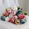 Silk Bulgarian Rose Artificial Flowers for Home and Wedding Decor