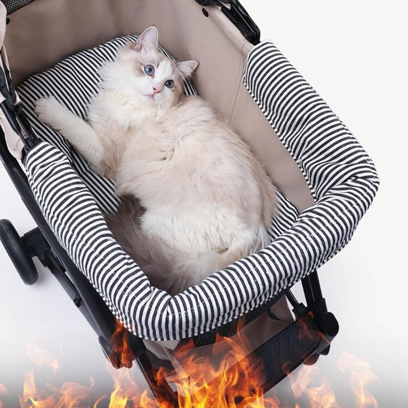 Pet Strollers Border Pad Removable Dog Cats Strollers Cushion Side Mad Comfortable Padding for Pet Carriers Strollers Use