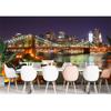 City View Wall Mural For Bedroom Modern Bridge City View Wallpapers Living Room Wallpaper