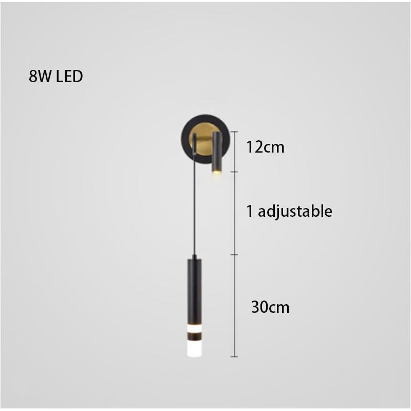 Светодиодный настенный светильник Nordic для спальни, современный минималистский креативный прожектор, фон для гостиной, декоративный настенный светильник Luste